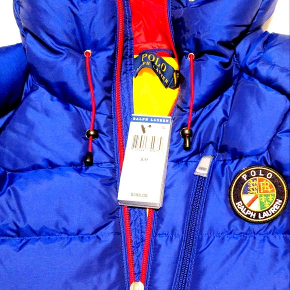 Polo Ralph Lauren USA Down 1/4 Zip Pullover Puffer Jacket Men’s Sz Small NWT - Picture 9 of 9